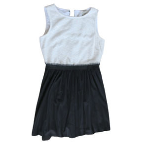 Speechless Juniors Large Party Dress White Black Lined Sleeveless L